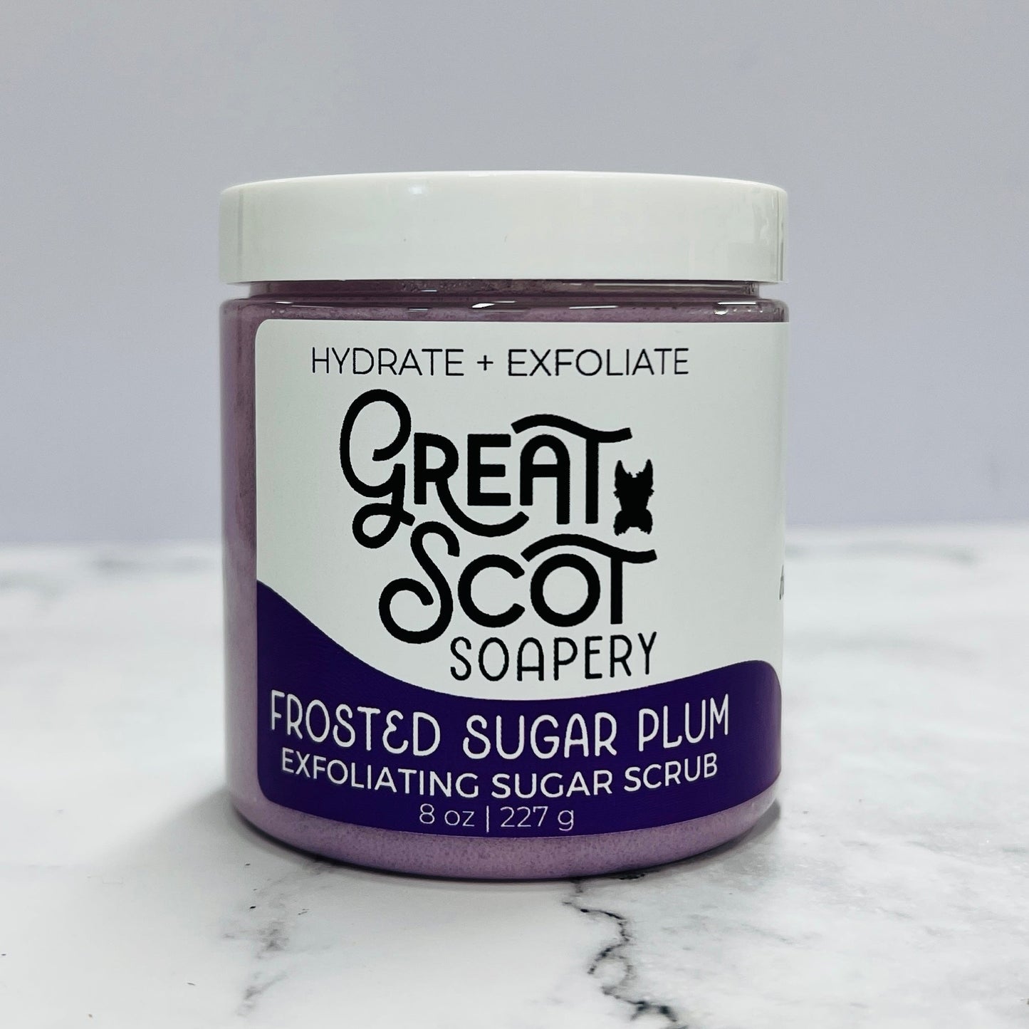 Frosted Sugar Plum Sugar Scrub - Greatscotsoapery