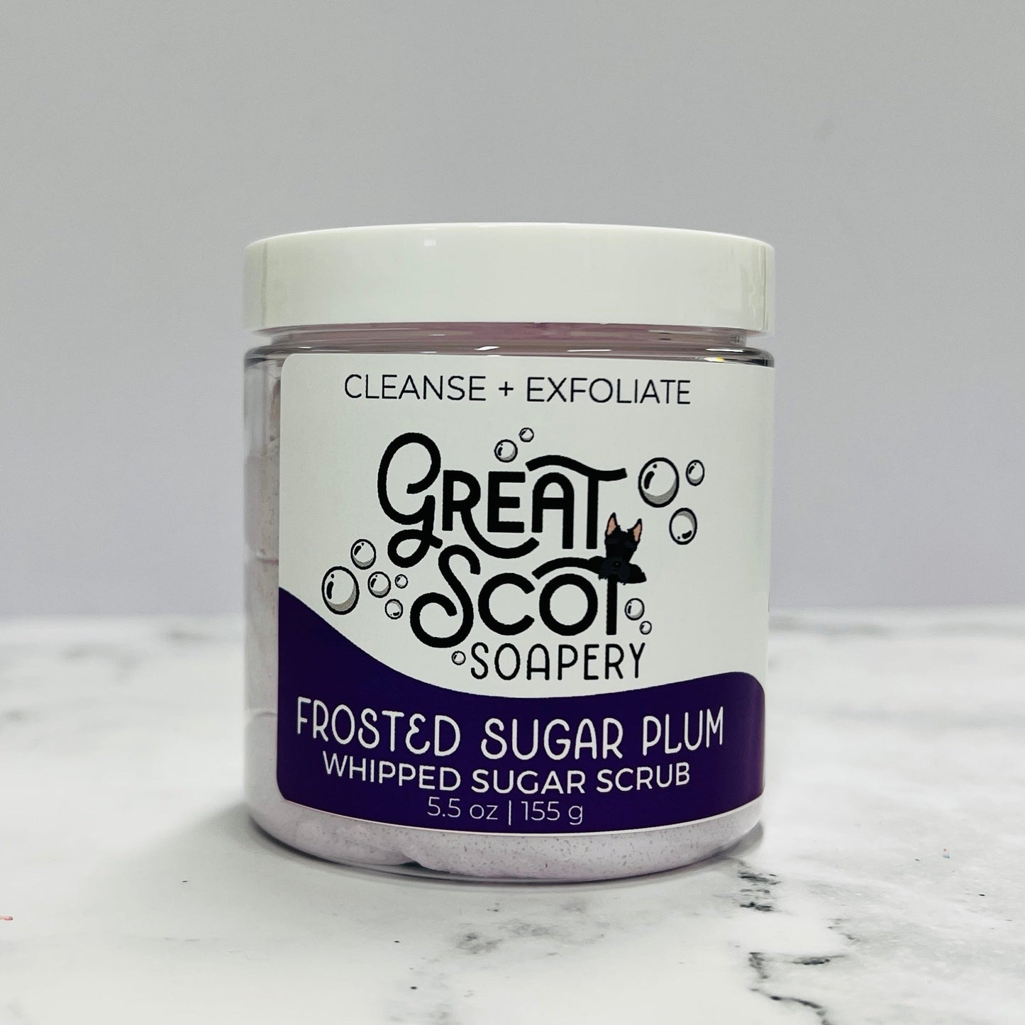 Frosted Sugar Plum Whipped Sugar Scrub - Greatscotsoapery