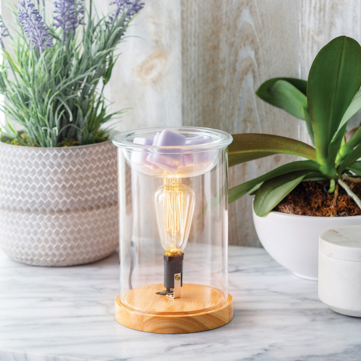 Wood + Glass Wax Warmer