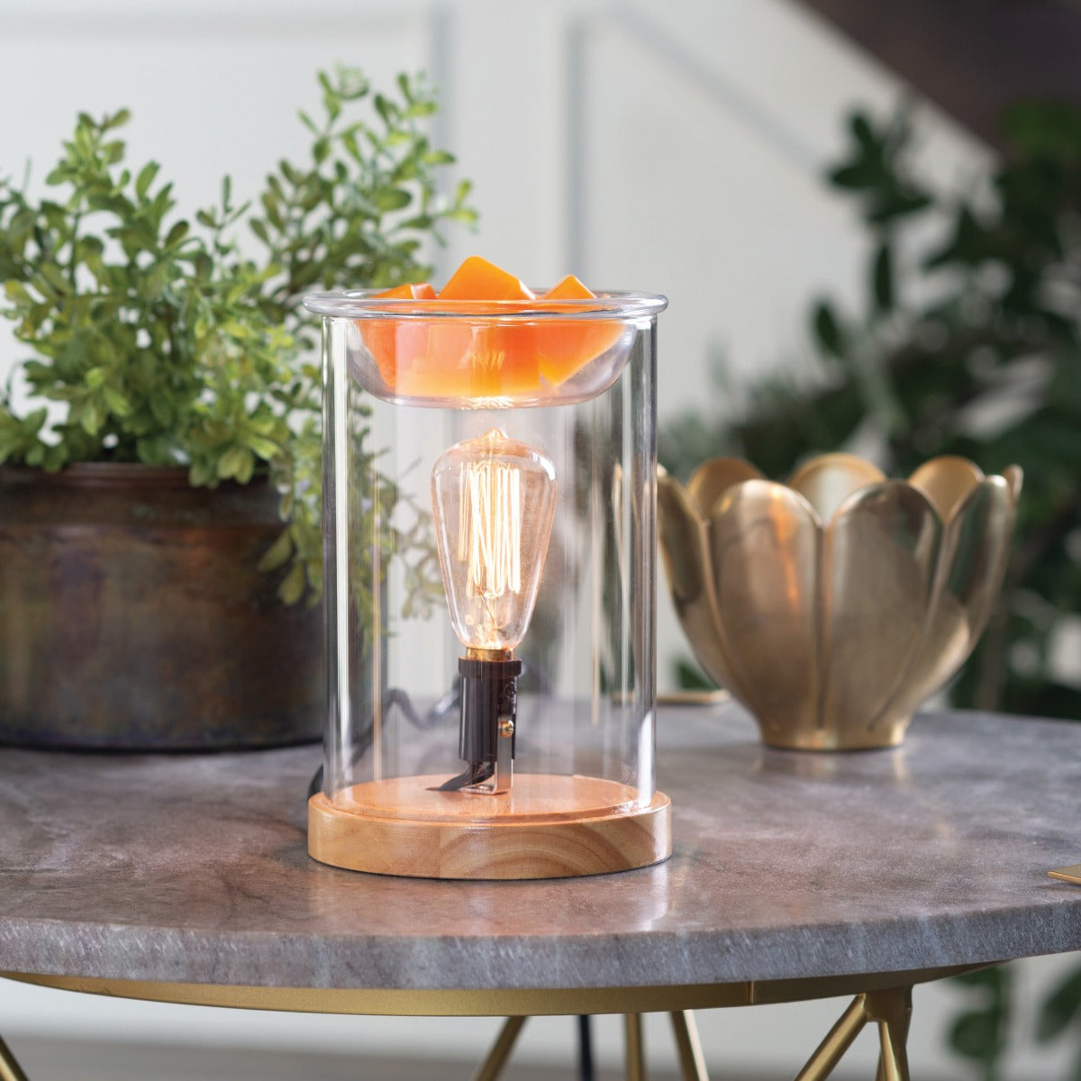 Wood + Glass Wax Warmer