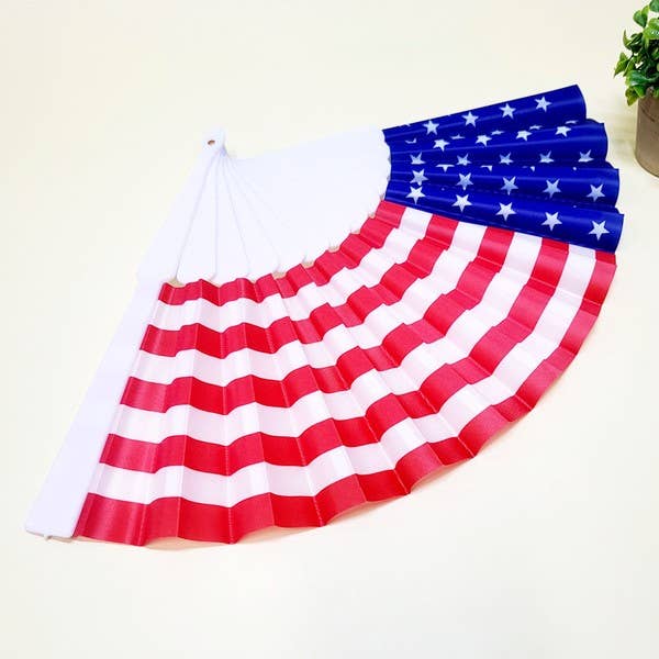 American Flag Hand Folding Fan
