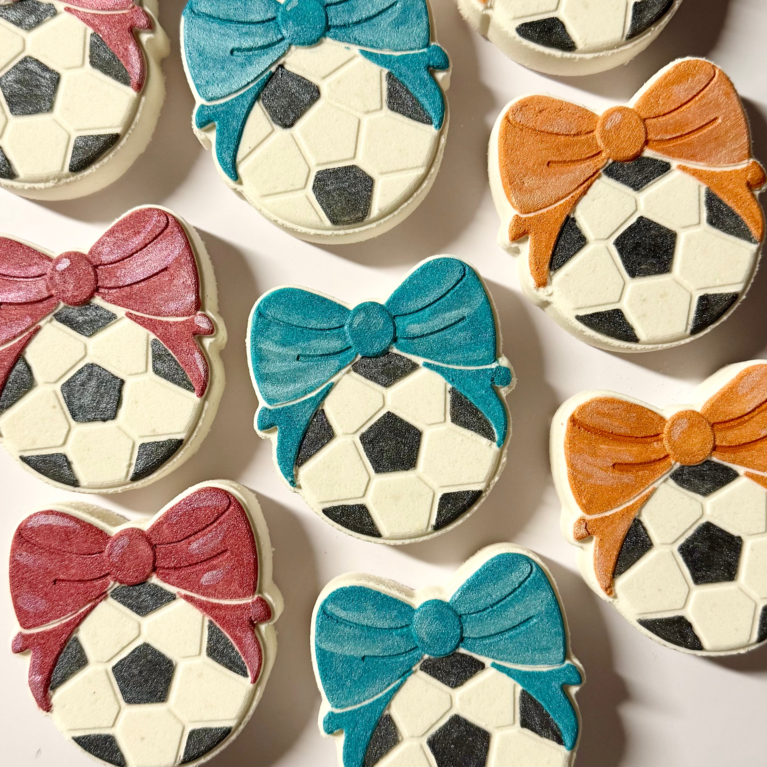 Soccer Ball with Bow Bath Bomb