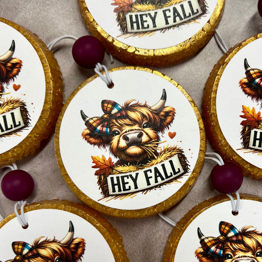 Hey Fall – Highland Cow Freshie
