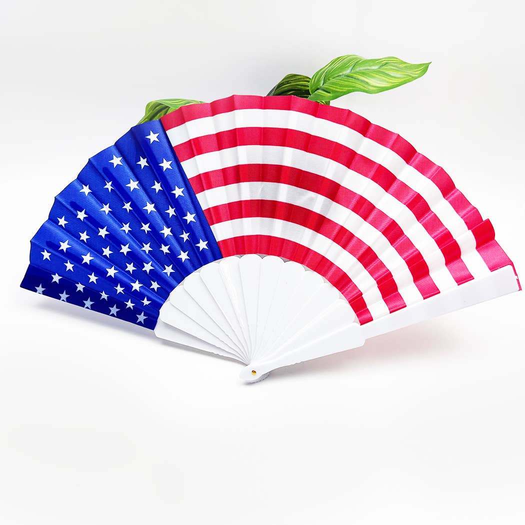 American Flag Hand Folding Fan