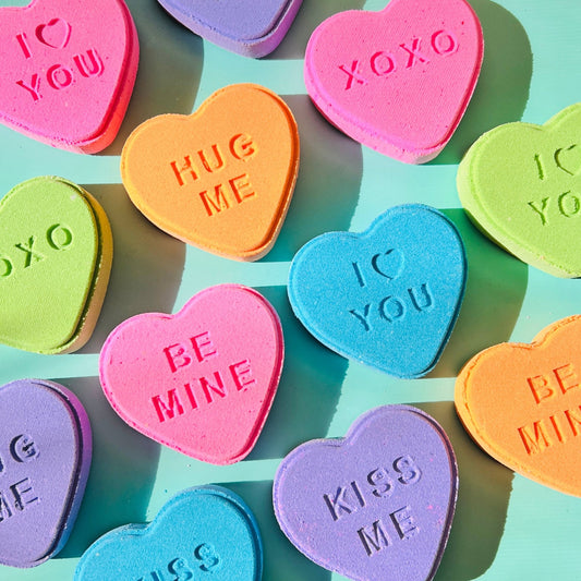 Conversation Heart Bath Bomb - Greatscotsoapery