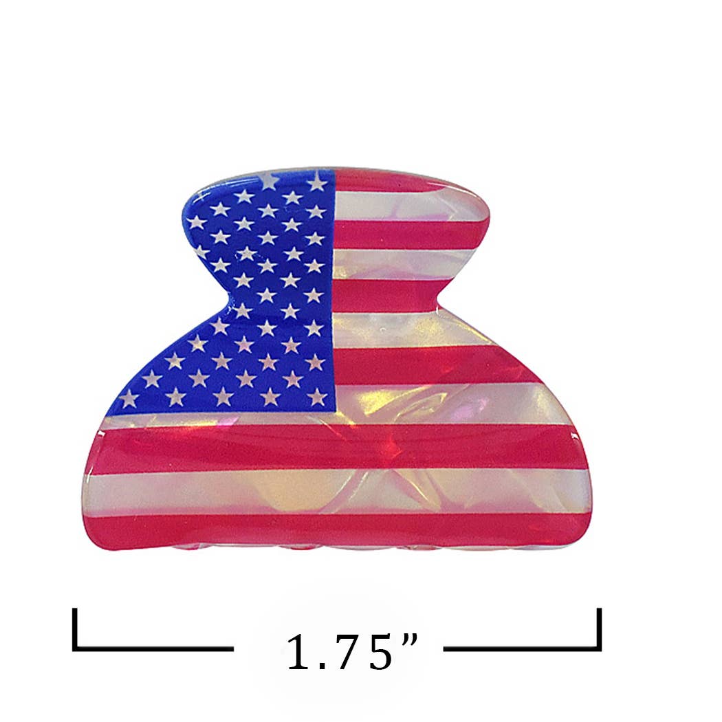 USA Theme Independence Day Hair Claw Clips