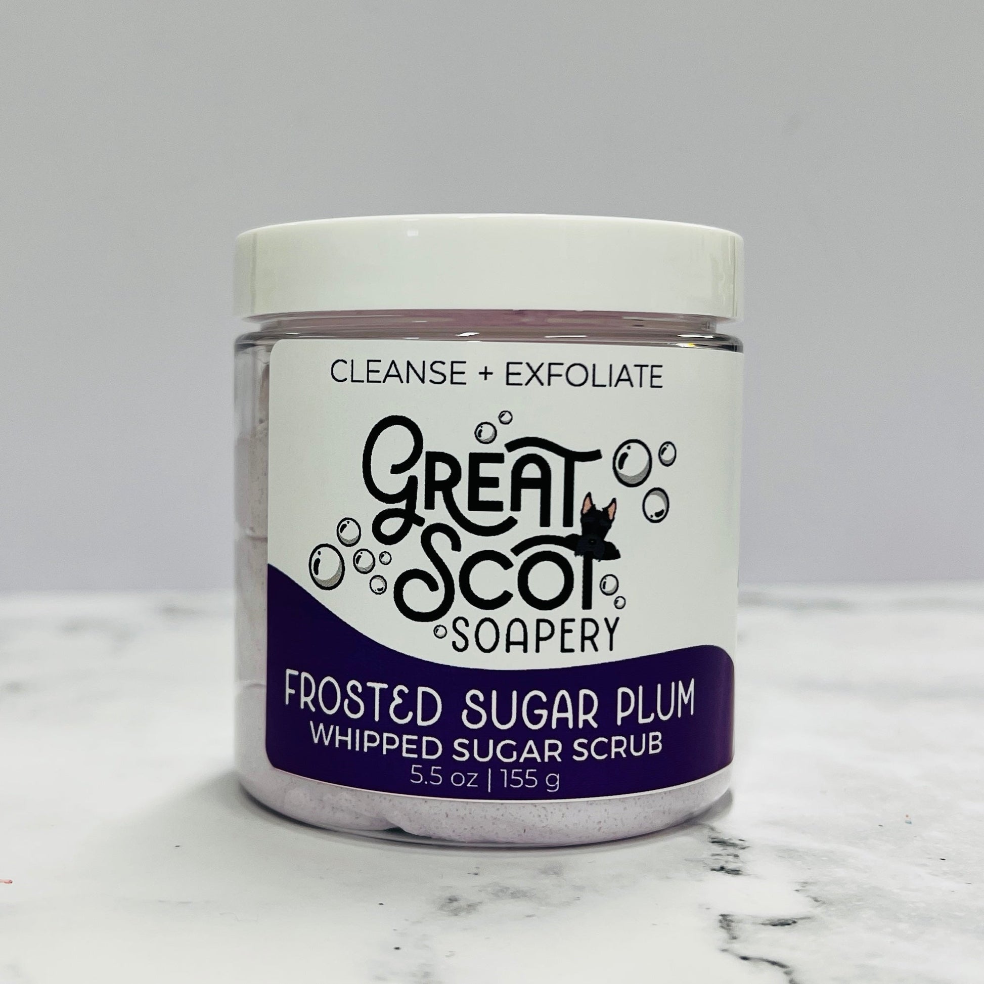 Frosted Sugar Plum Whipped Sugar Scrub - Greatscotsoapery