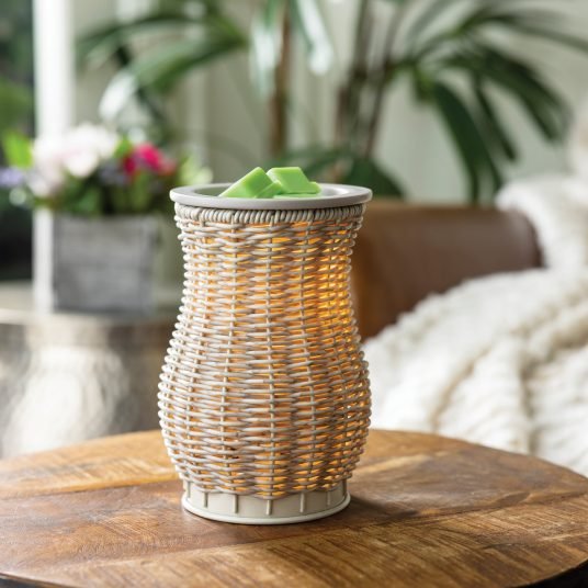 Graywash Wicker Wax Warmer - Greatscotsoapery