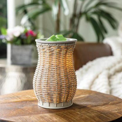 Graywash Wicker Wax Warmer - Greatscotsoapery