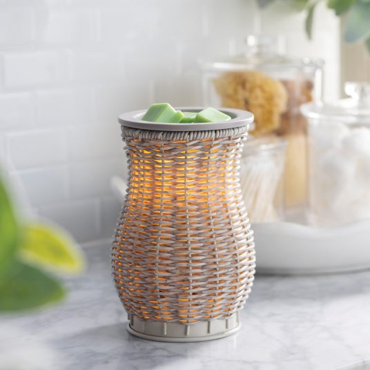 Graywash Wicker Wax Warmer - Greatscotsoapery