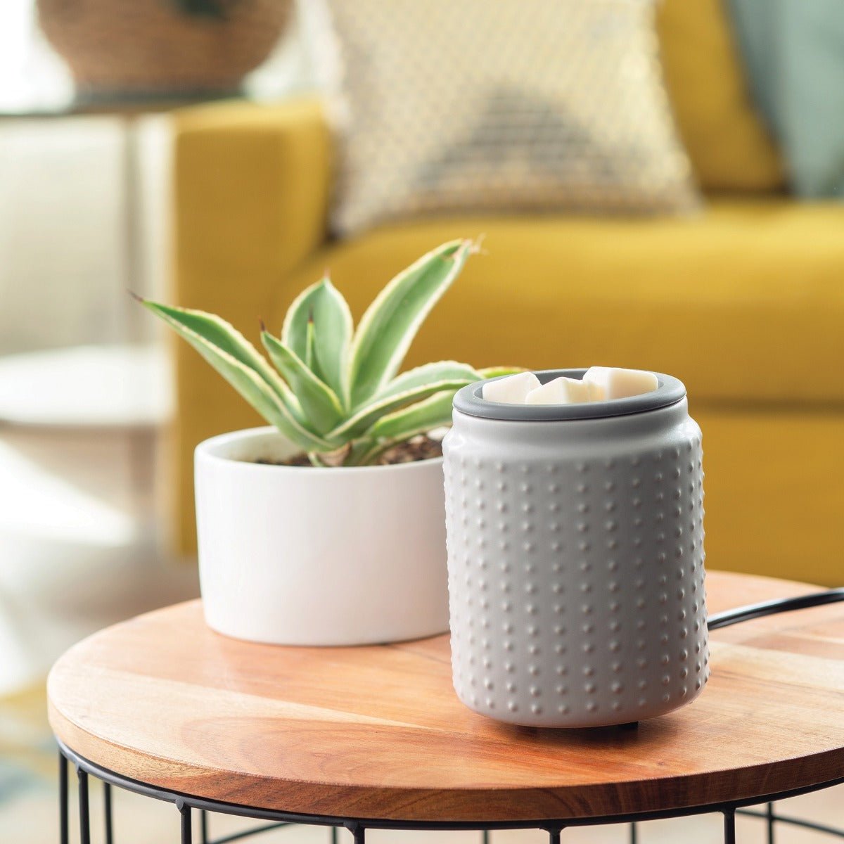 Hobnail Flip Dish Wax Warmer - Greatscotsoapery