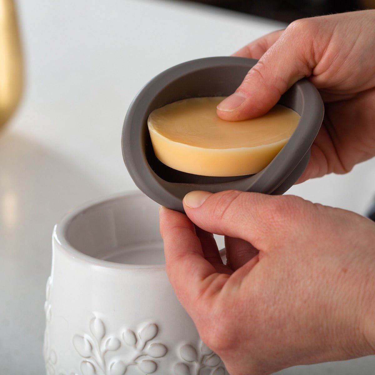 Hobnail Flip Dish Wax Warmer - Greatscotsoapery