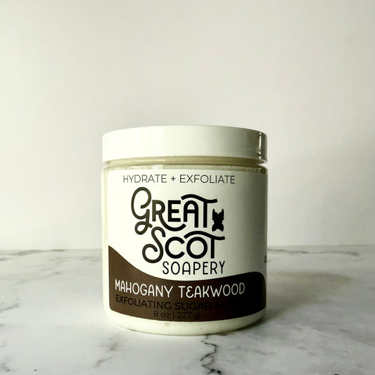 Mahogany Teakwood Sugar Scrub
