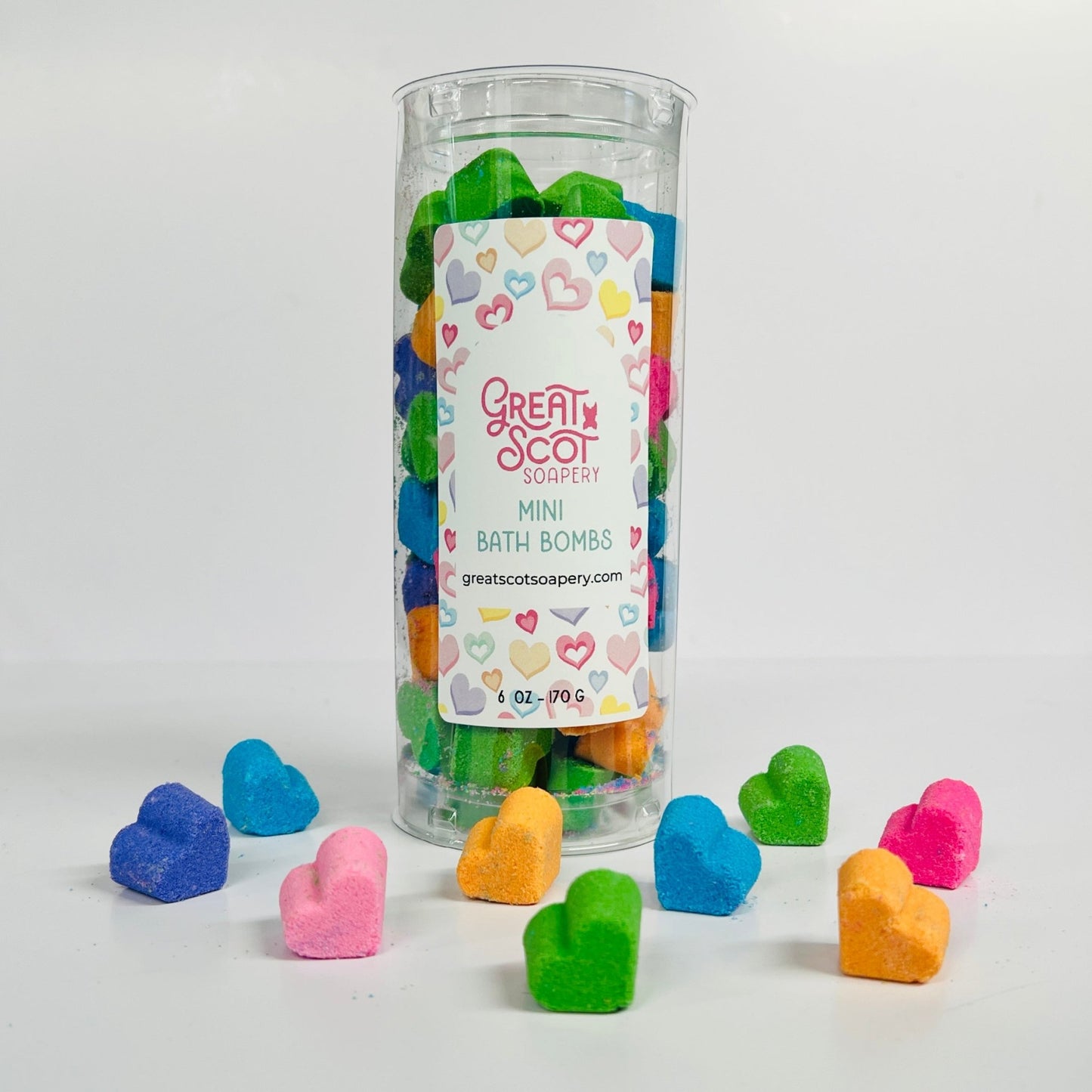 Mini Heart Bath Bombs - Greatscotsoapery