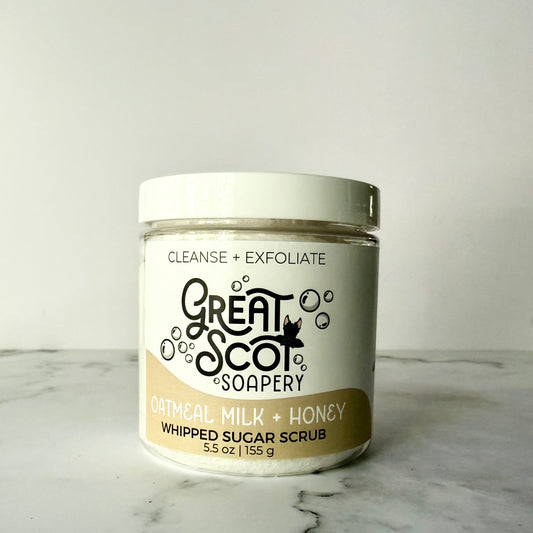 Oatmeal Milk + Honey Whipped Sugar Scrub