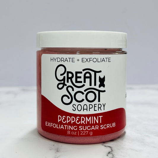 Peppermint Sugar Scrub - Greatscotsoapery