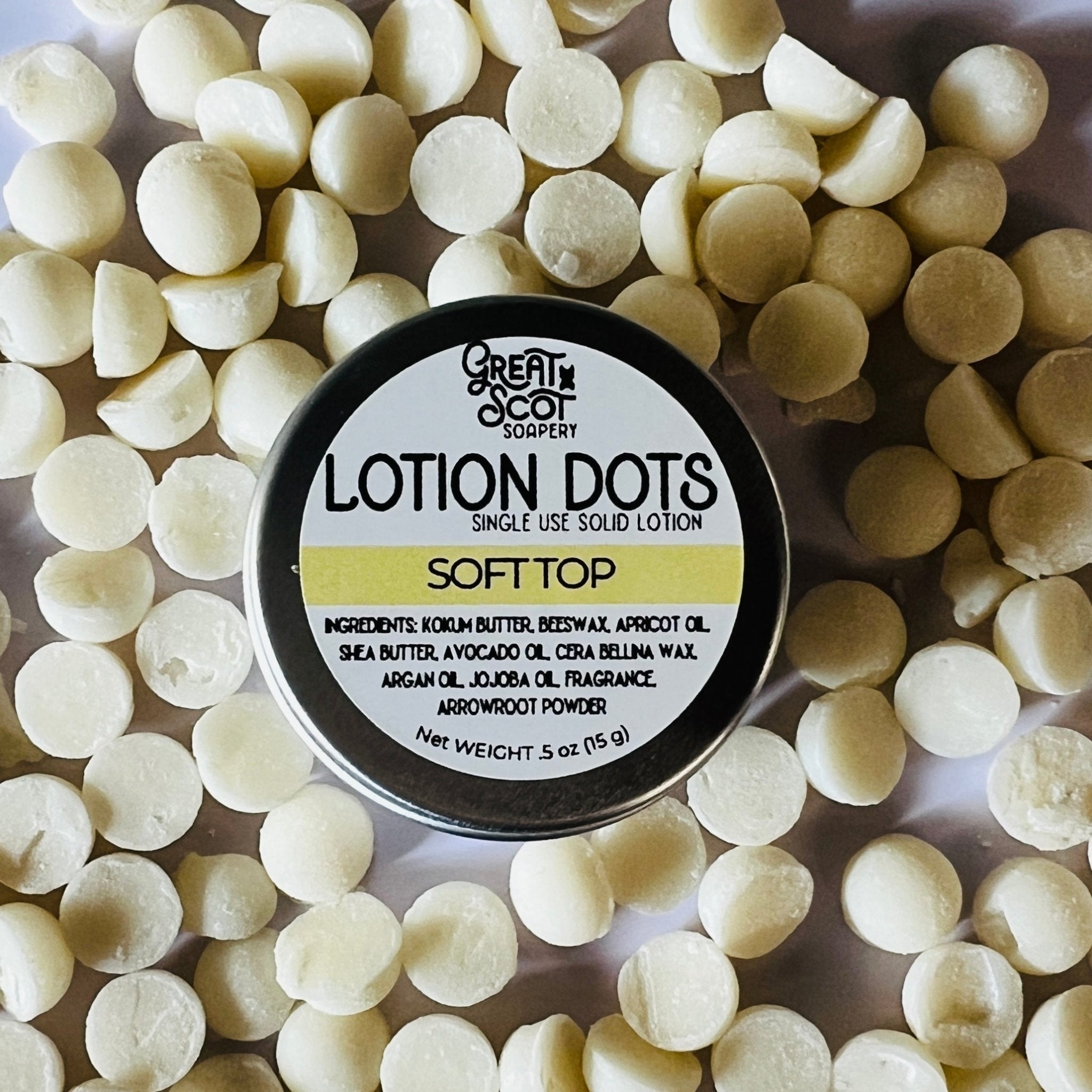 Soft Top Lotion Dots - Greatscotsoapery